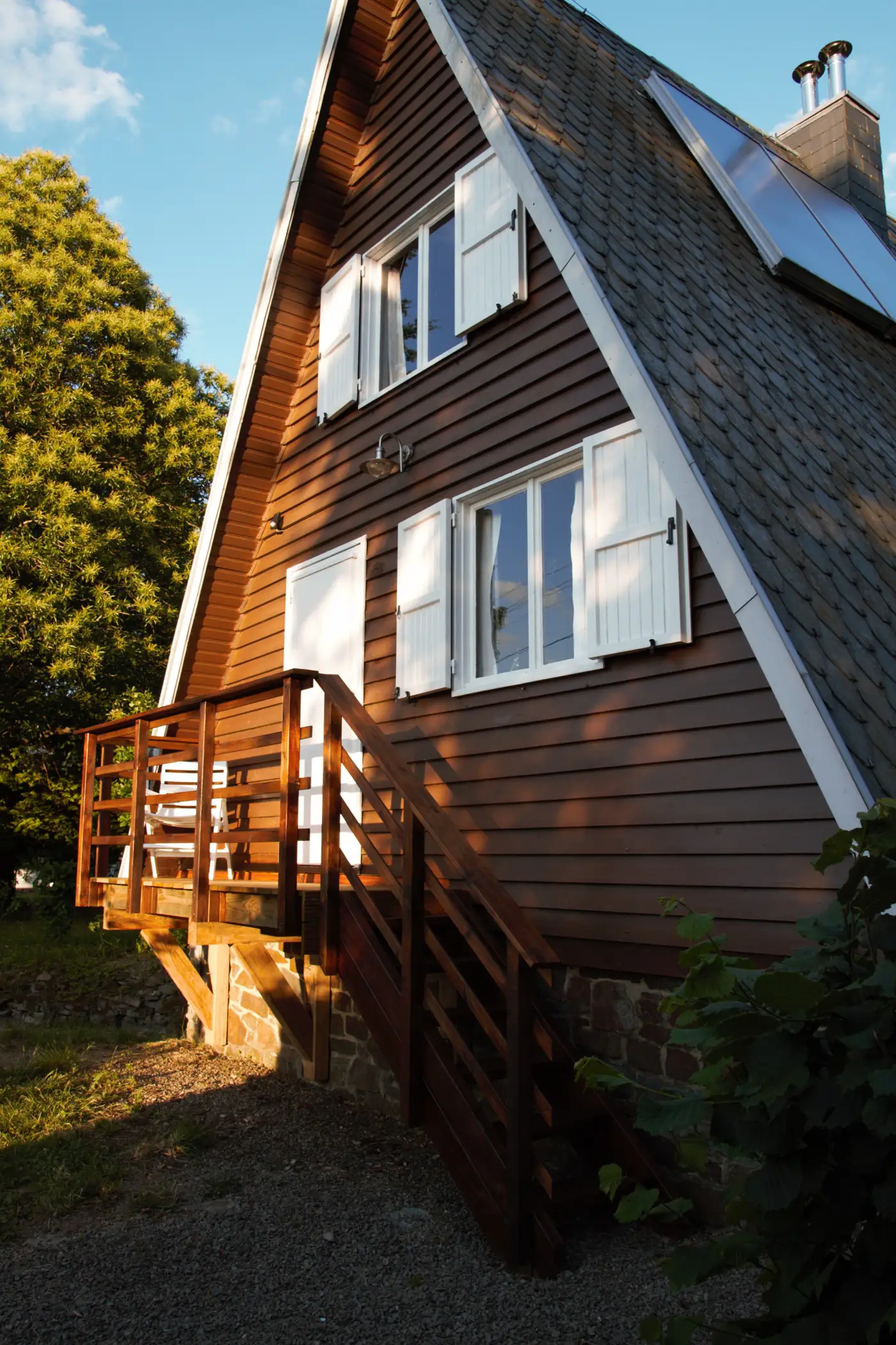 Cottage for 5 people in La Roche-en-Ardenne Le Chalet Pointu du Bout du Monde